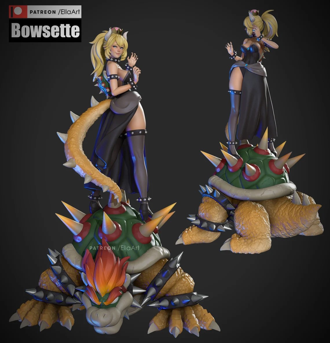 Bowsette resin figure
