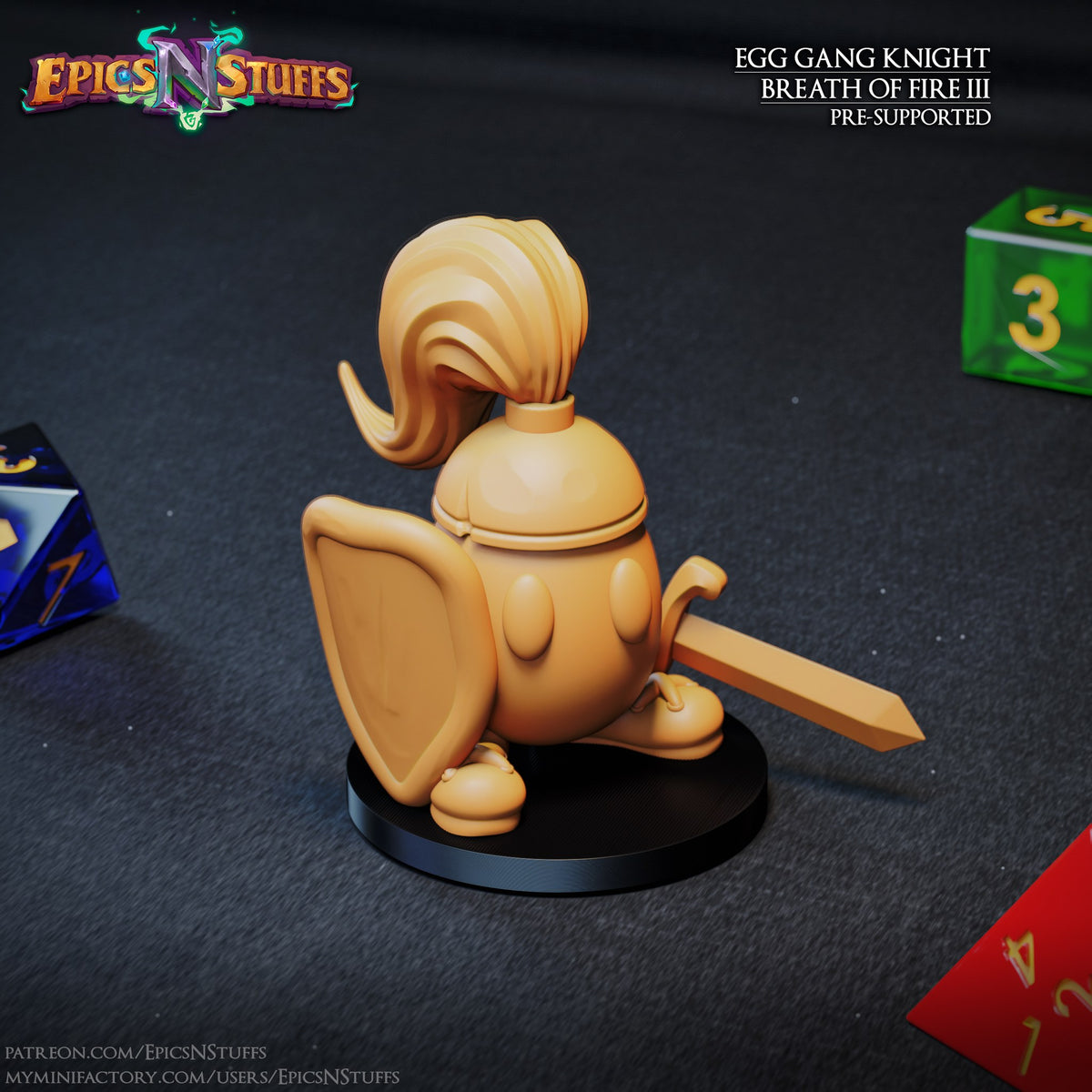 Egg Gang Knight resin figure