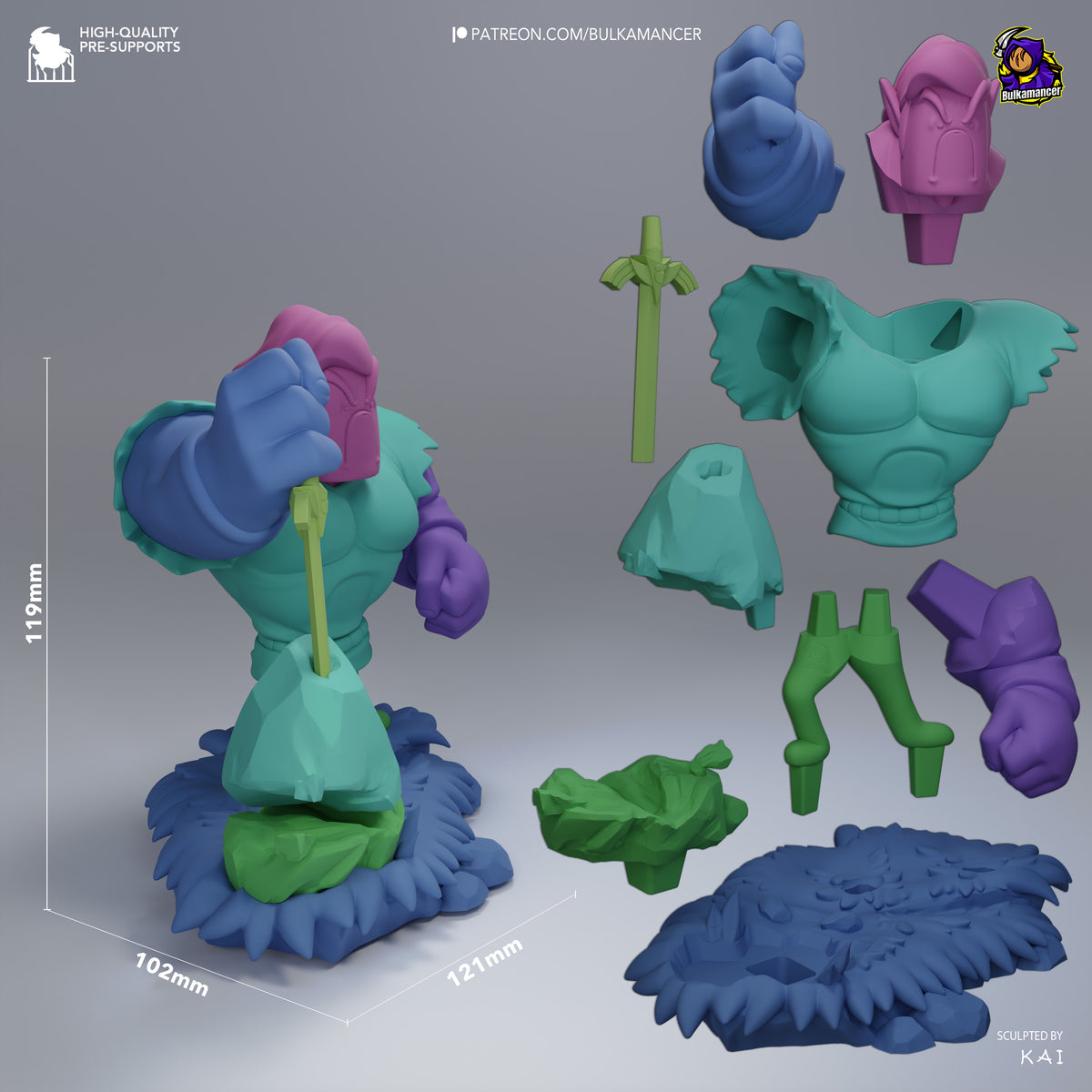 Lunk resin figure