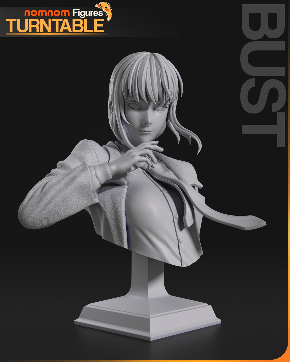 Makima and Denji resin figure