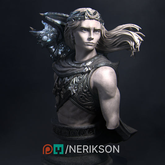 Orion the Druid of the Moon | 32mm & 140mm | 3D Printed Figure | Art Piece | Nerikson | Nerdy Creations