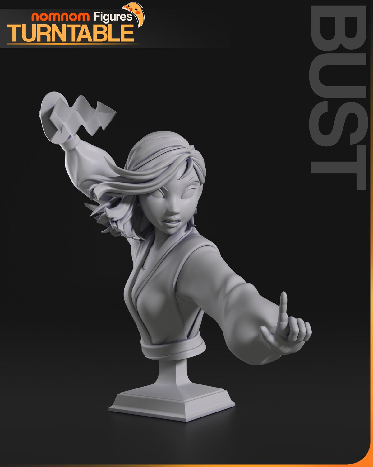 Mulan resin figure