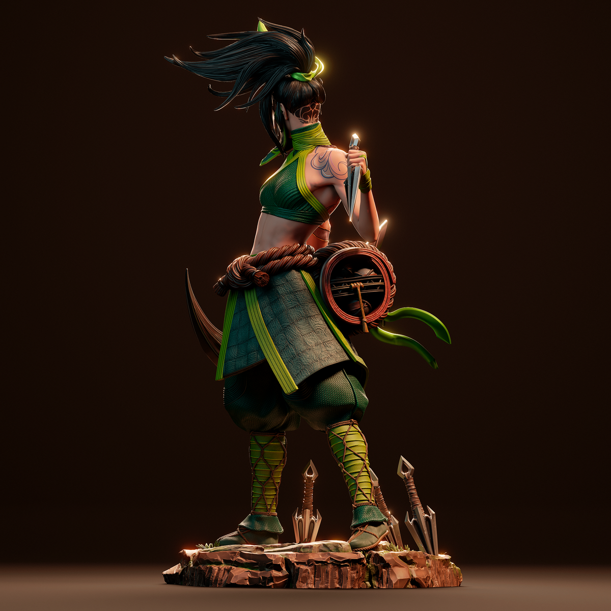 Akali resin figure