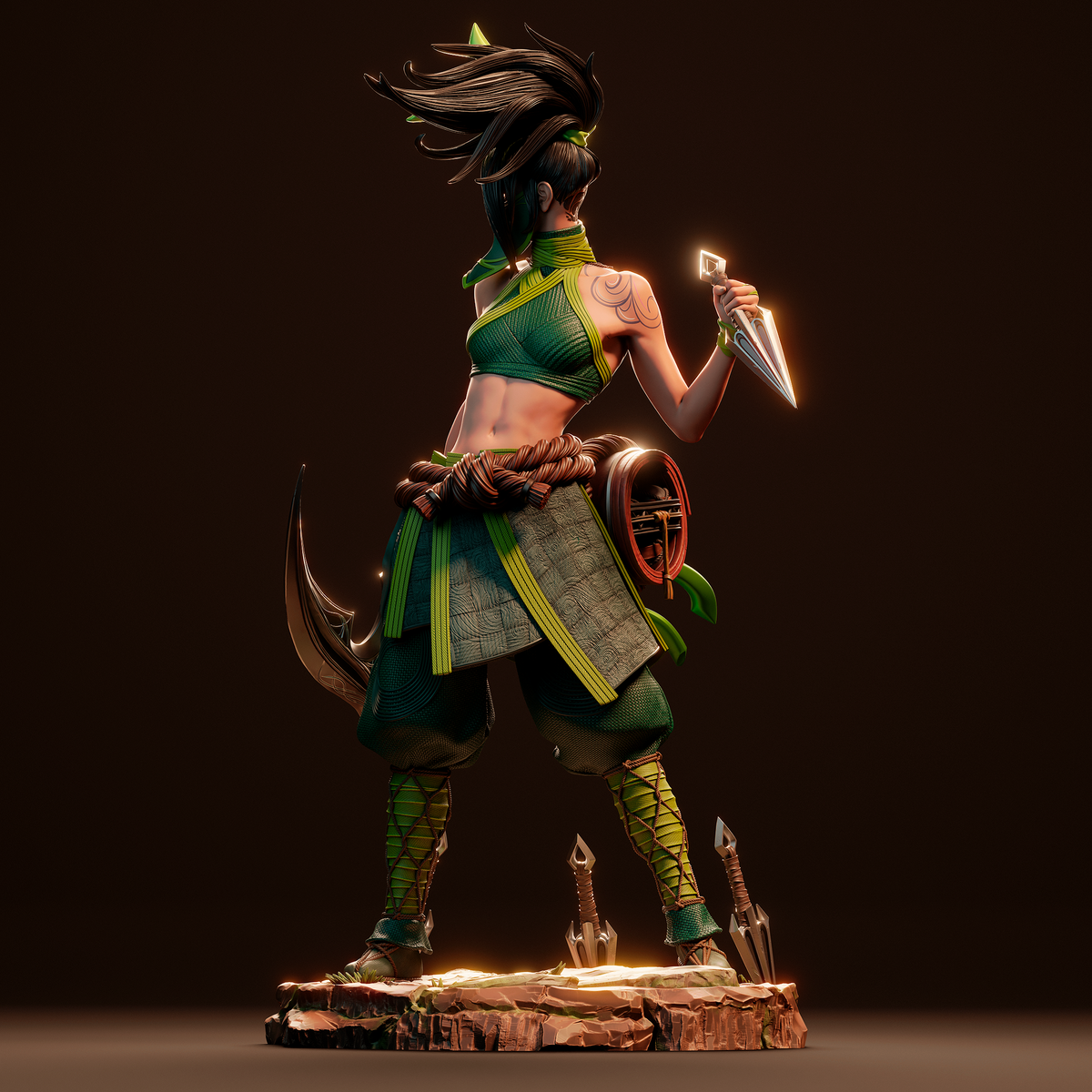Akali resin figure