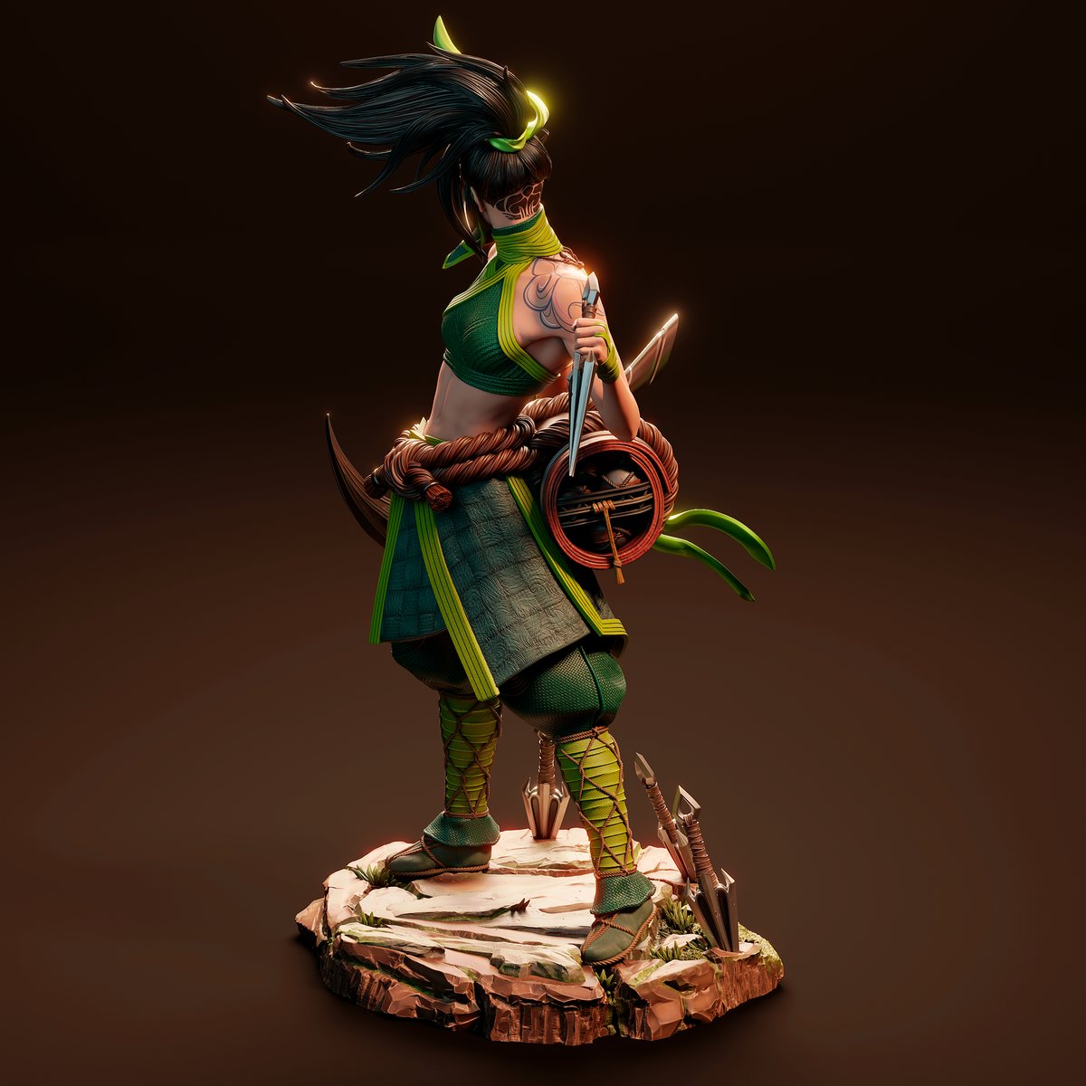 Akali resin figure