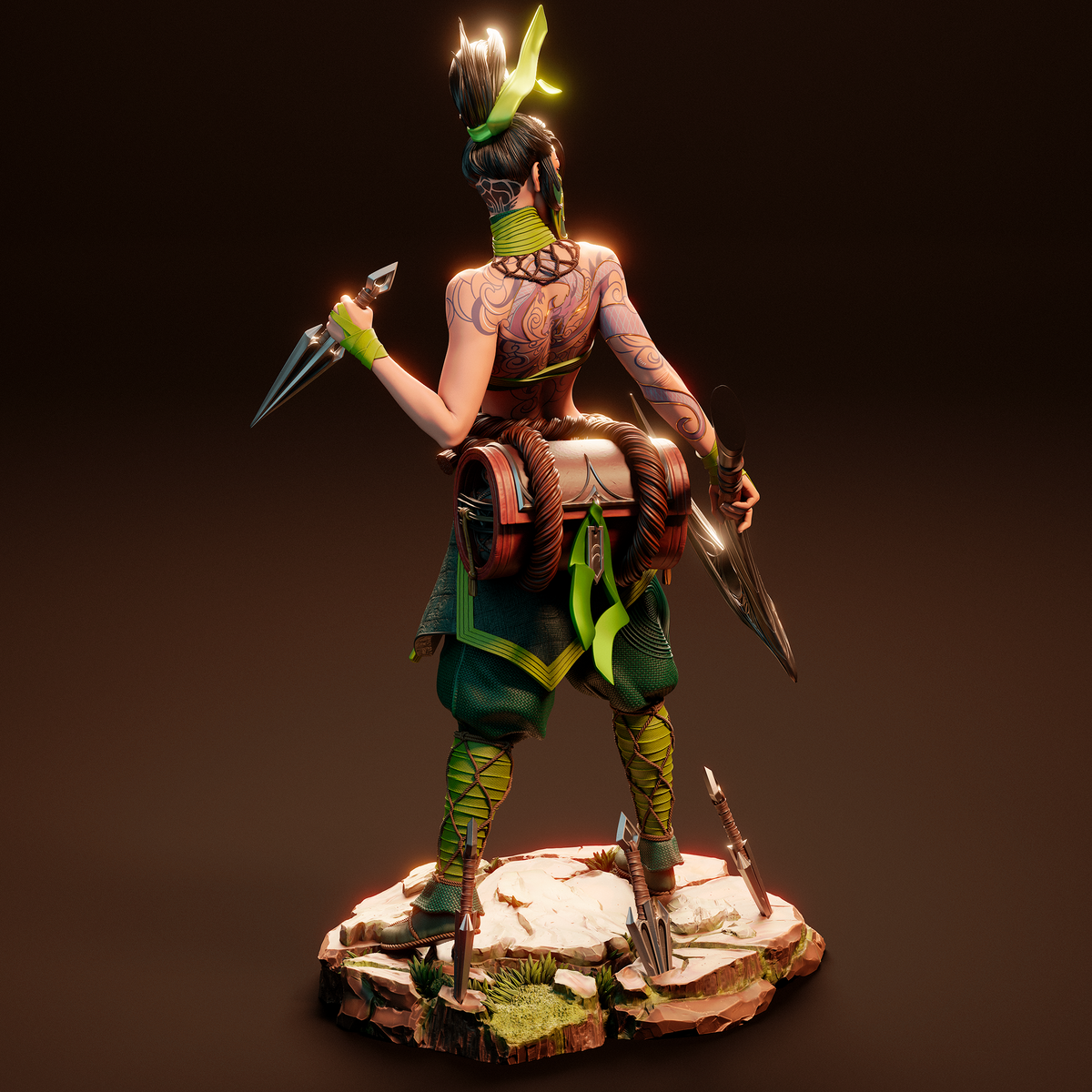 Akali resin figure