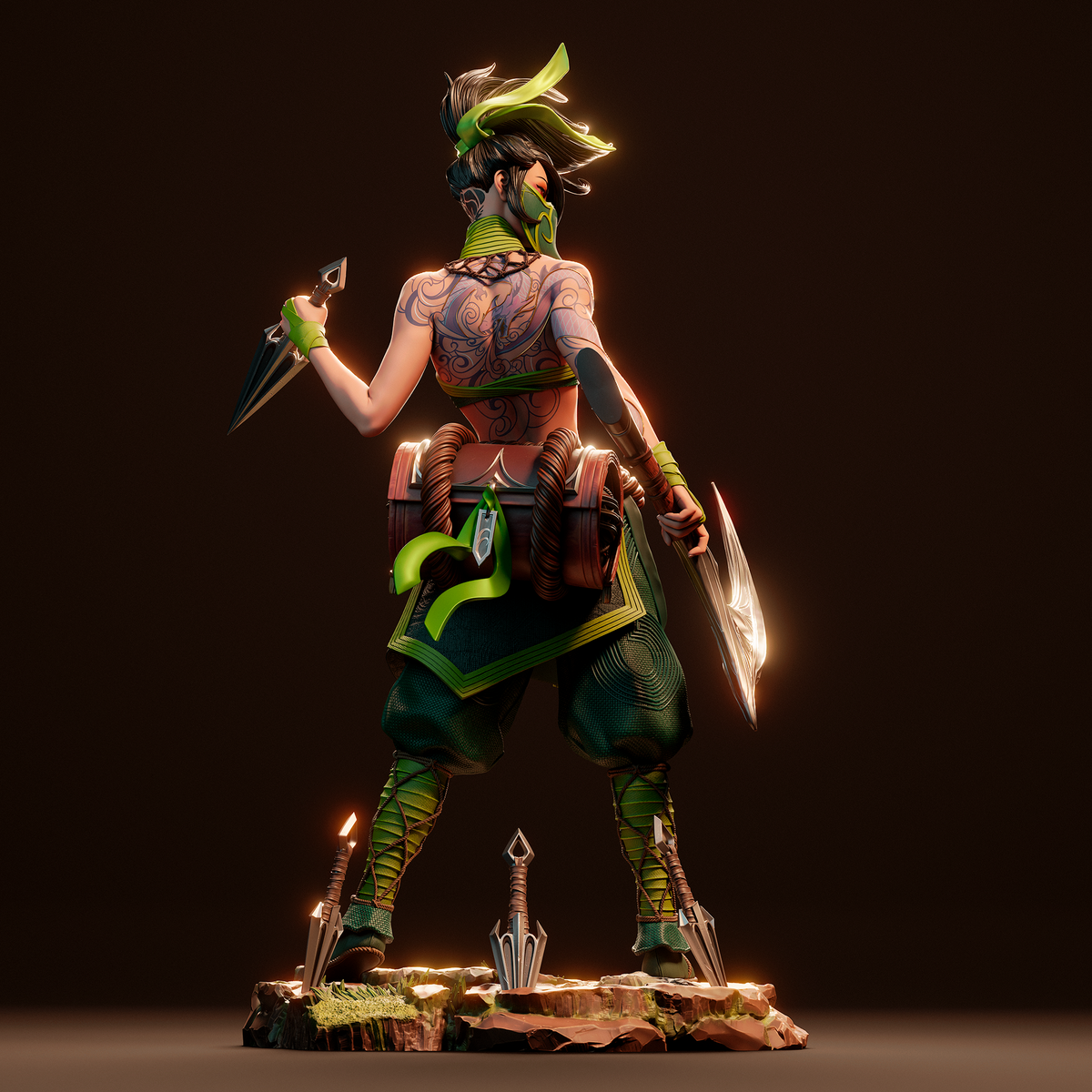 Akali resin figure