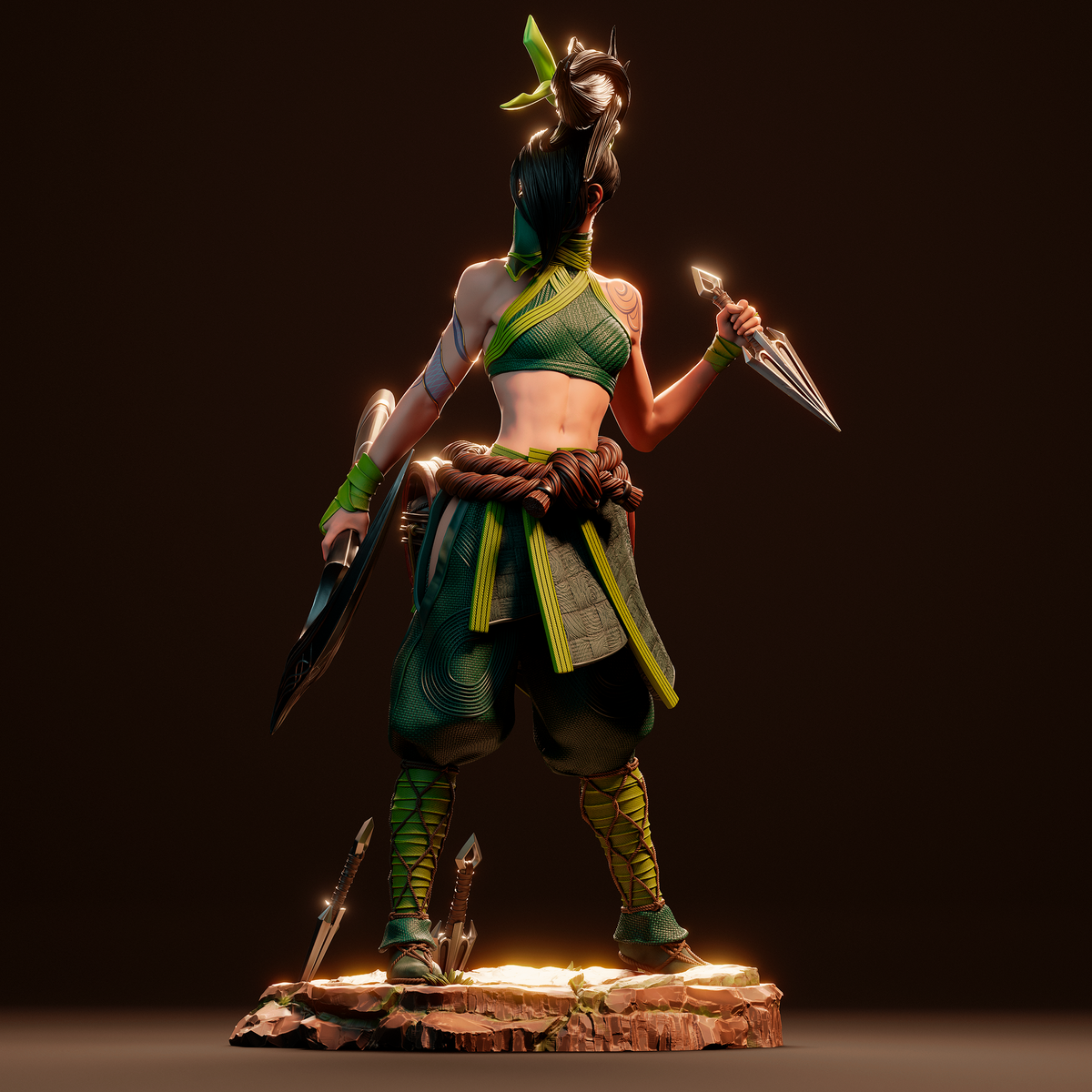 Akali resin figure