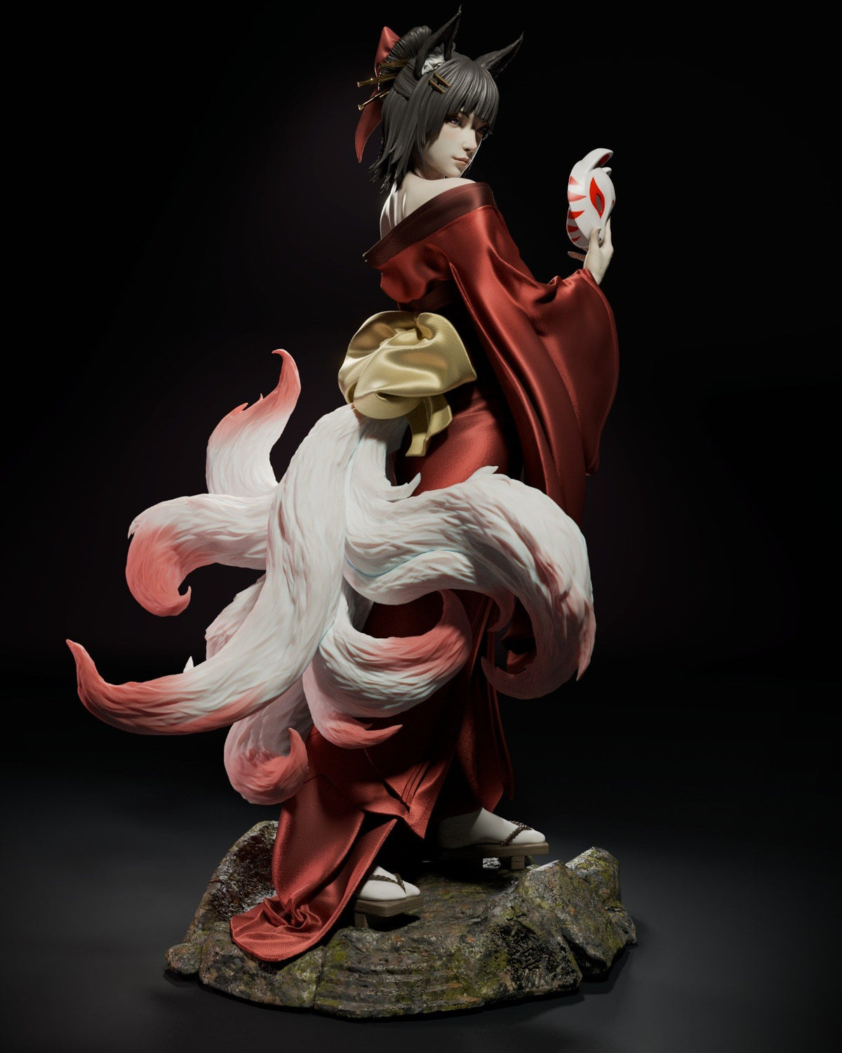 Amaterasu resin figure