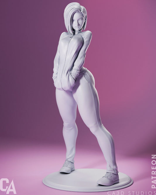 Android 18 resin figure
