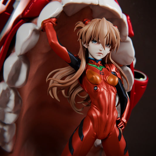 Asuka & Eva Diorama resin figure