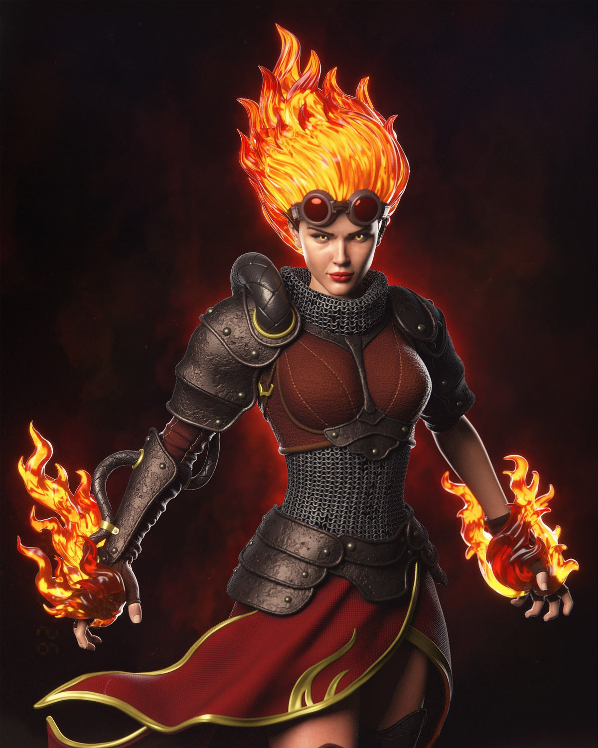 Chandra Nalaar resin figure