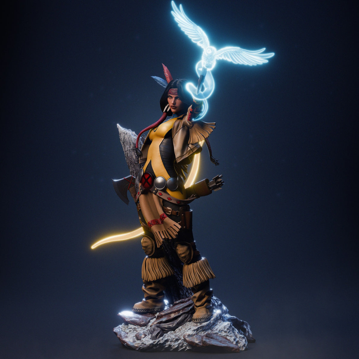 Dani Moonstar Mirage resin figure