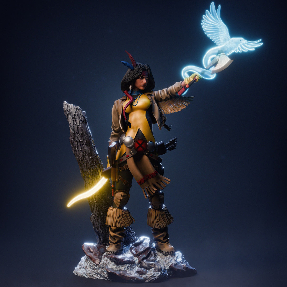 Dani Moonstar Mirage resin figure