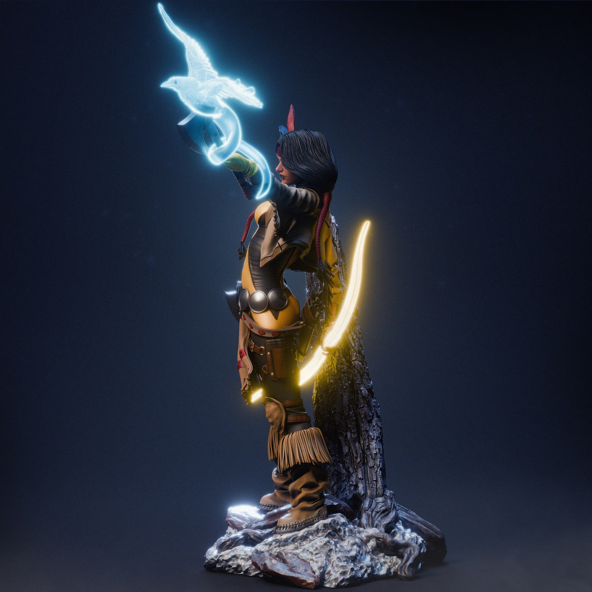 Dani Moonstar Mirage resin figure