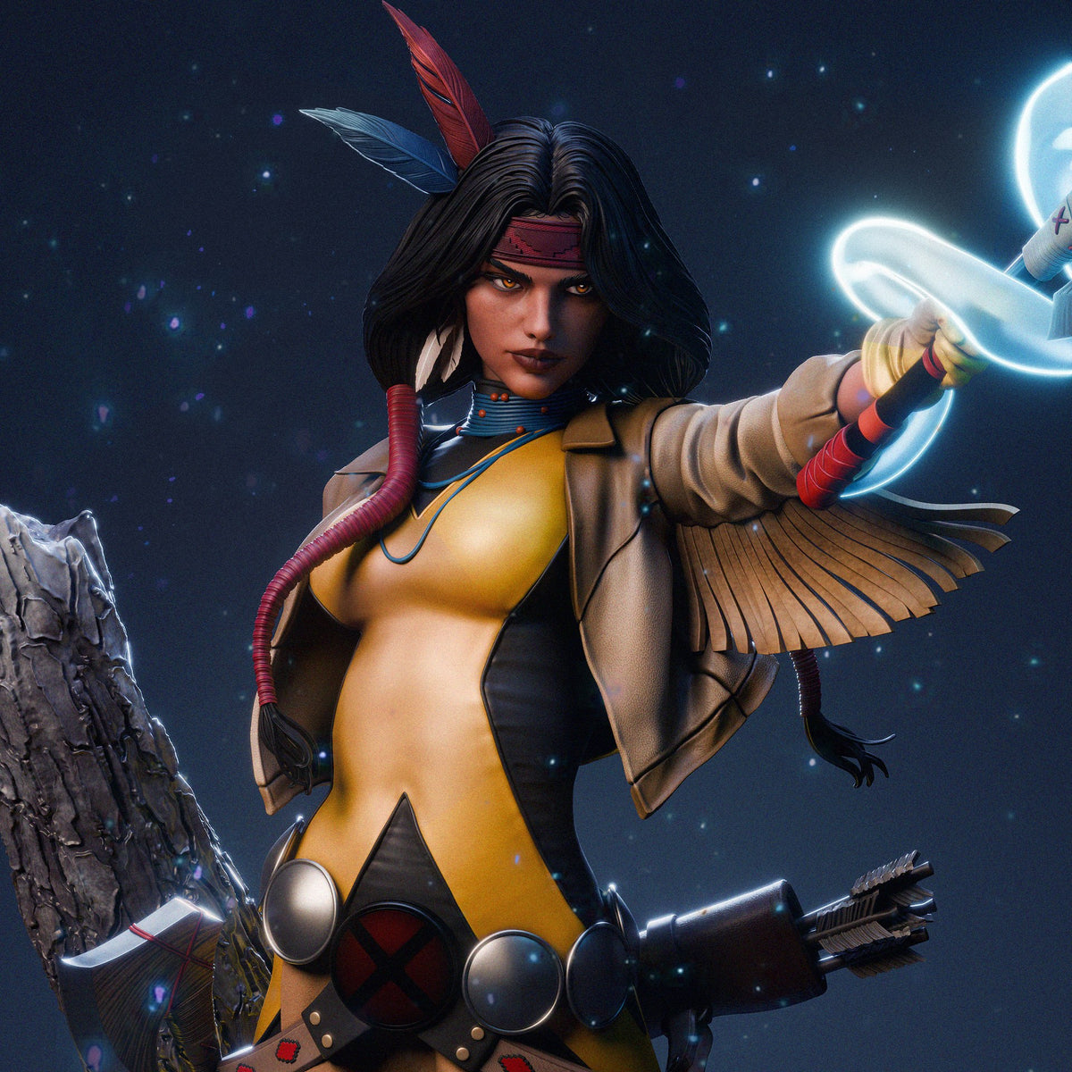 Dani Moonstar Mirage resin figure