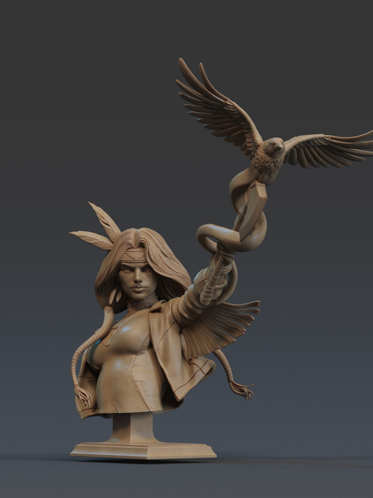 Dani Moonstar Mirage resin figure