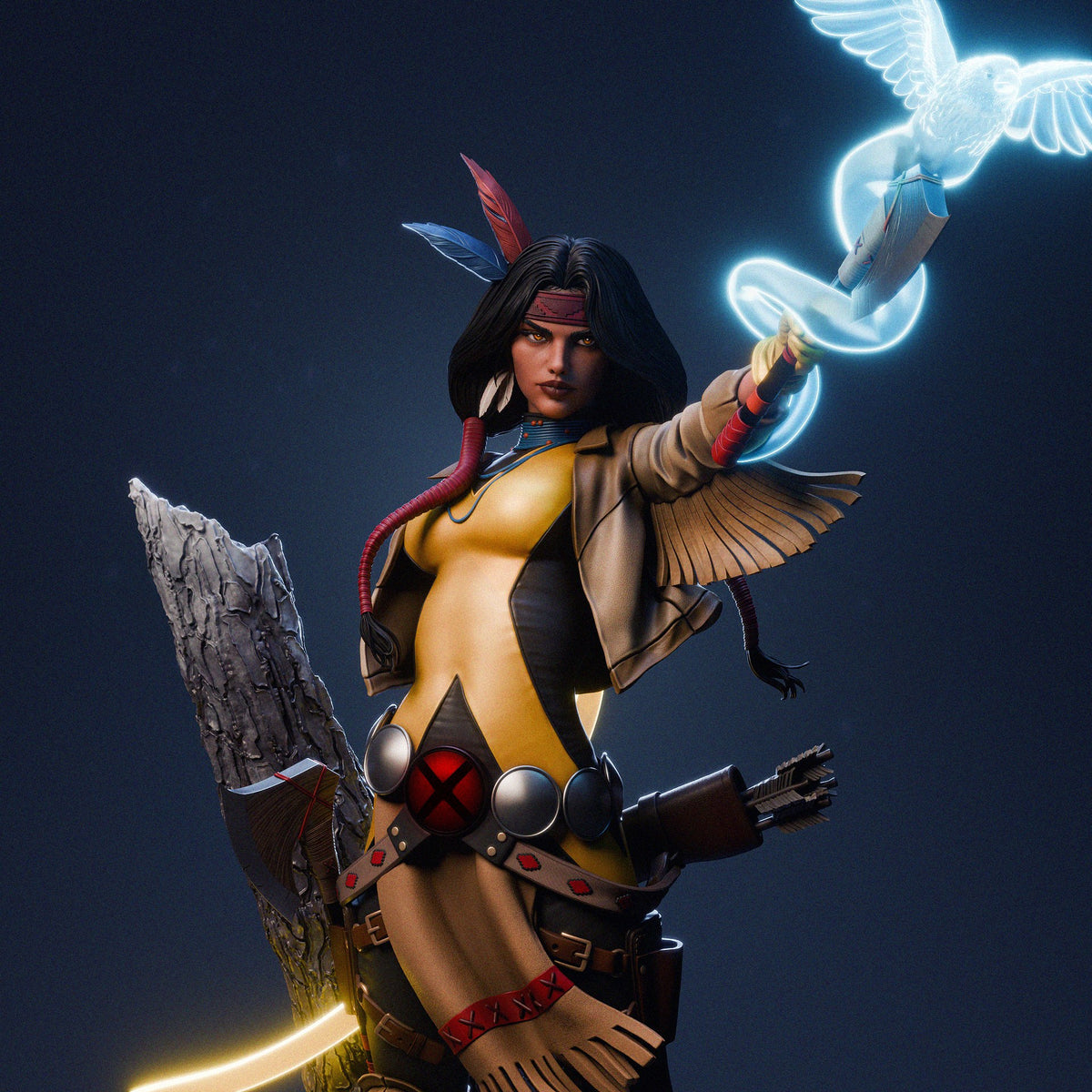 Dani Moonstar Mirage resin figure