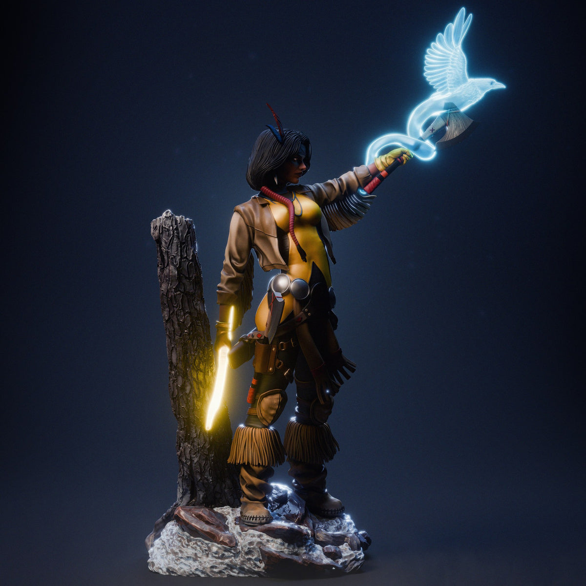 Dani Moonstar Mirage resin figure
