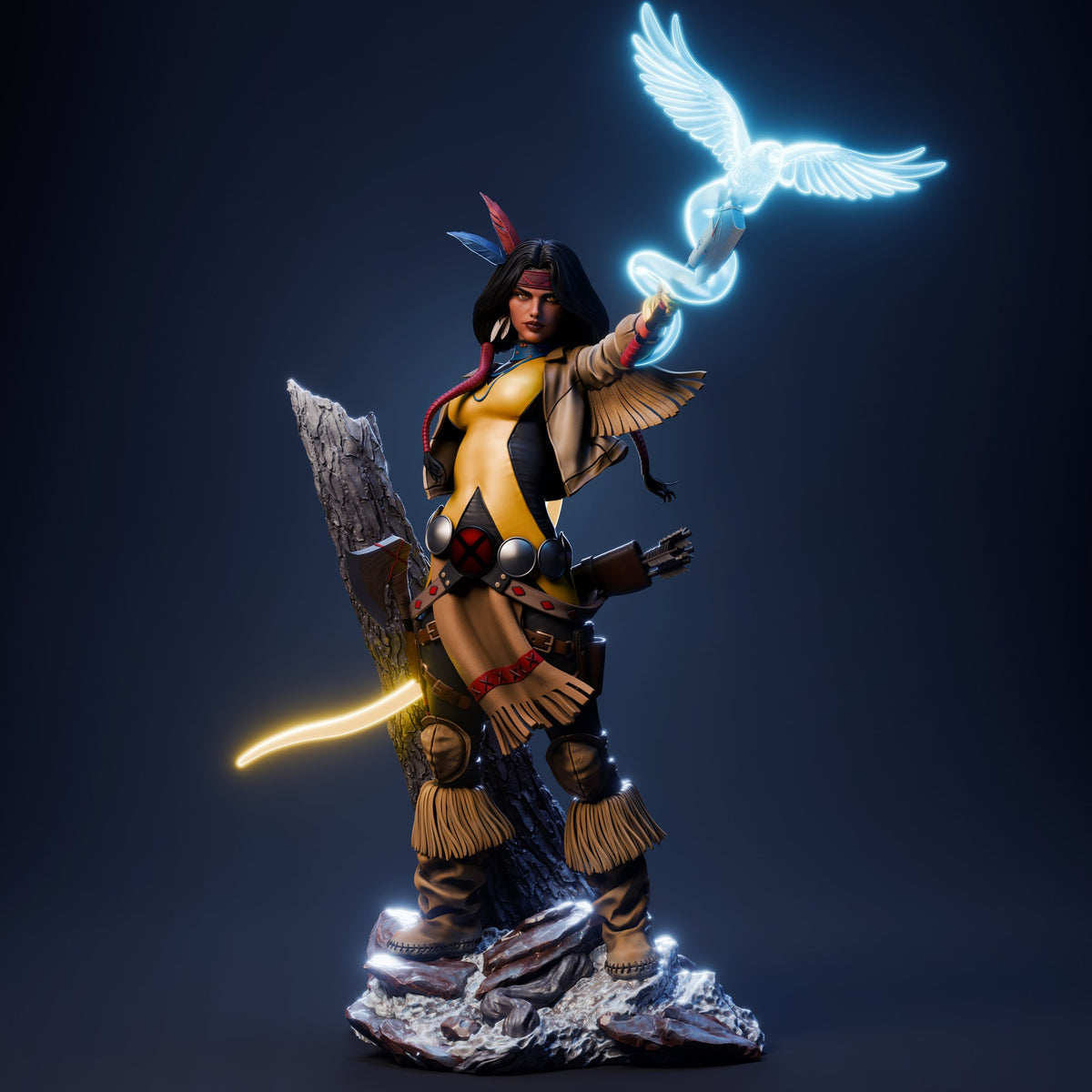 Dani Moonstar Mirage resin figure