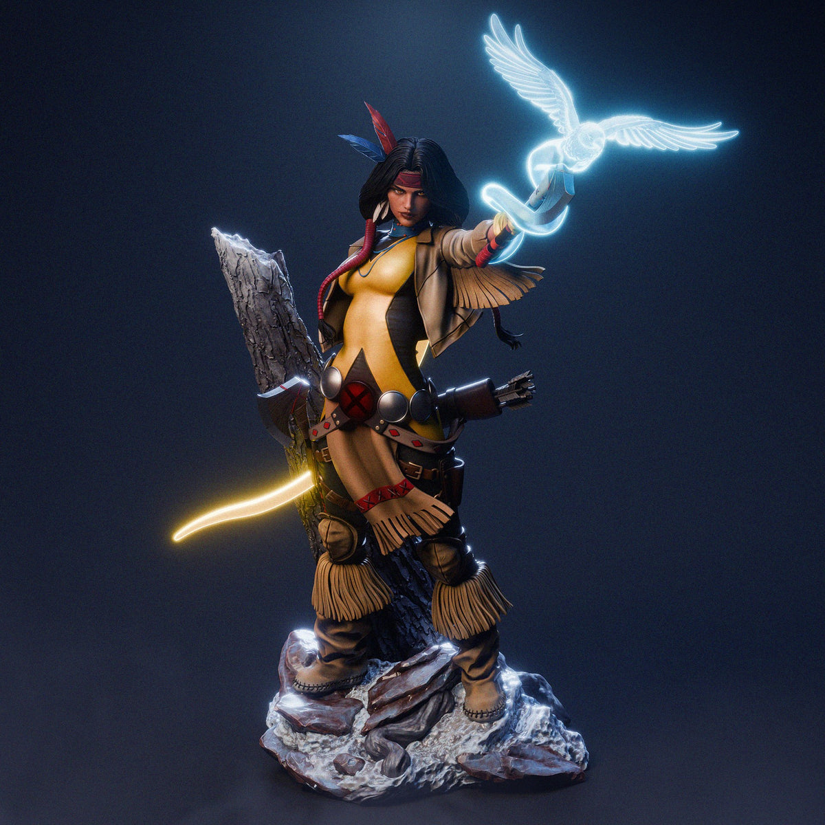 Dani Moonstar Mirage resin figure