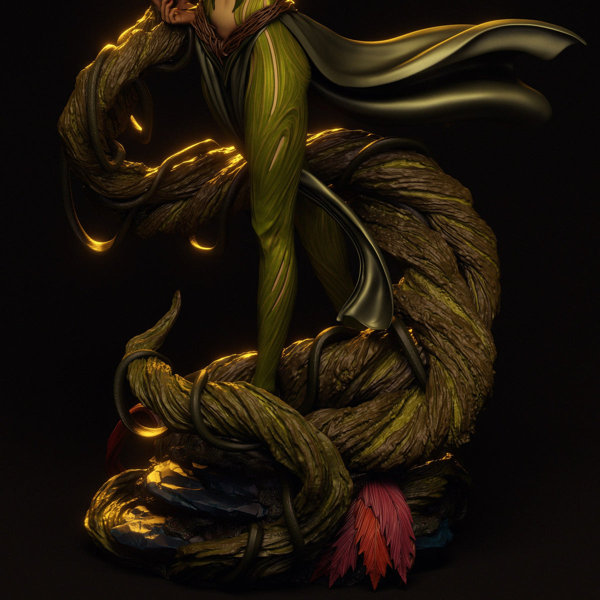 Gaia resin figure