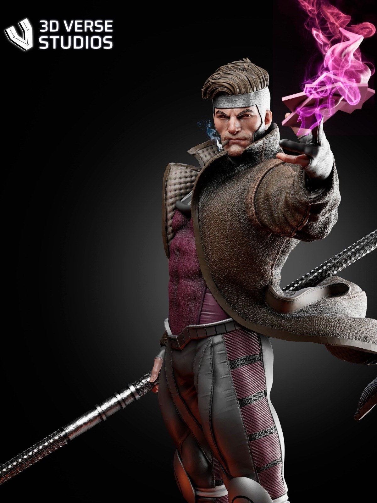 Gambit resin figure