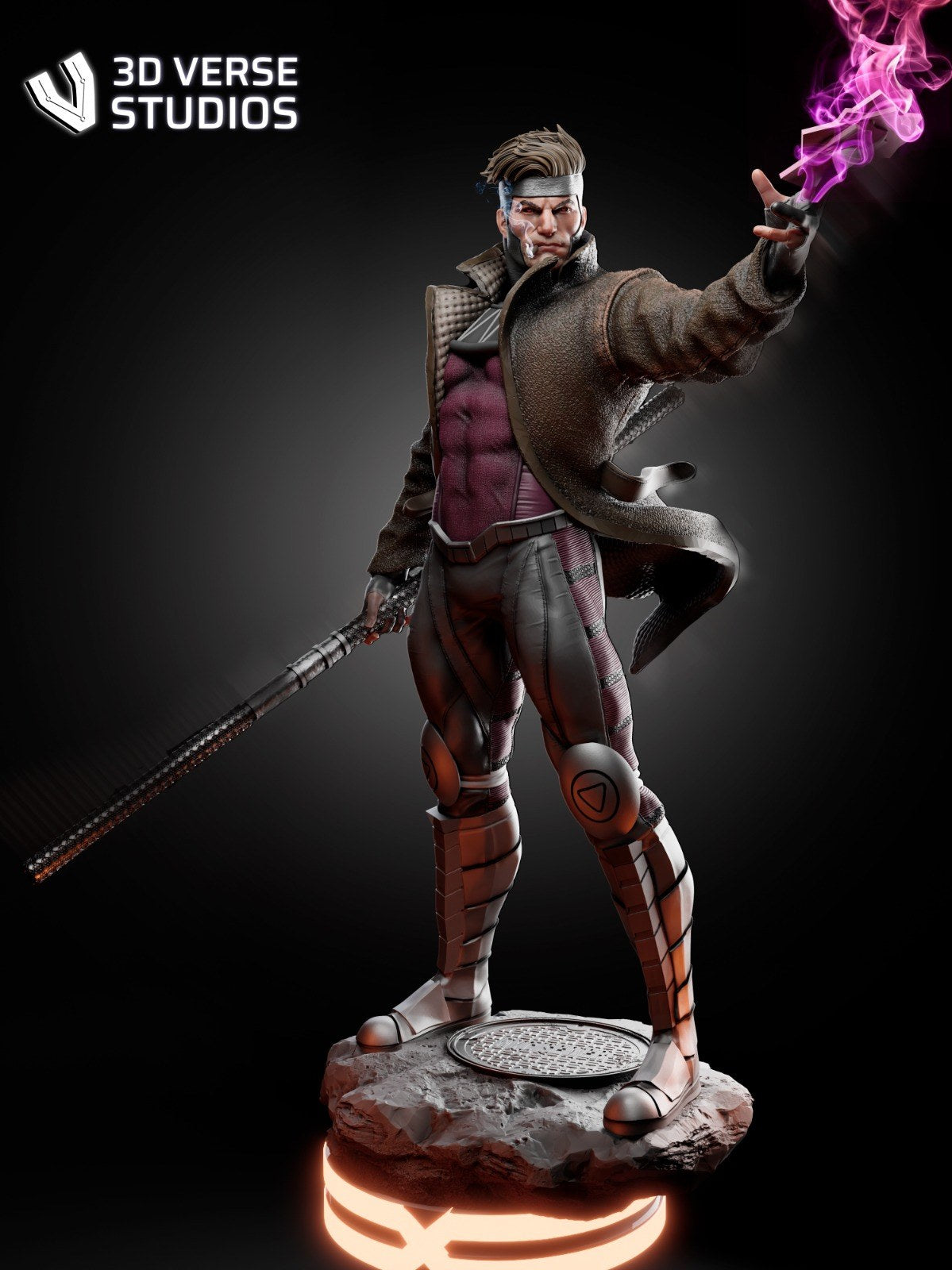 Gambit resin figure