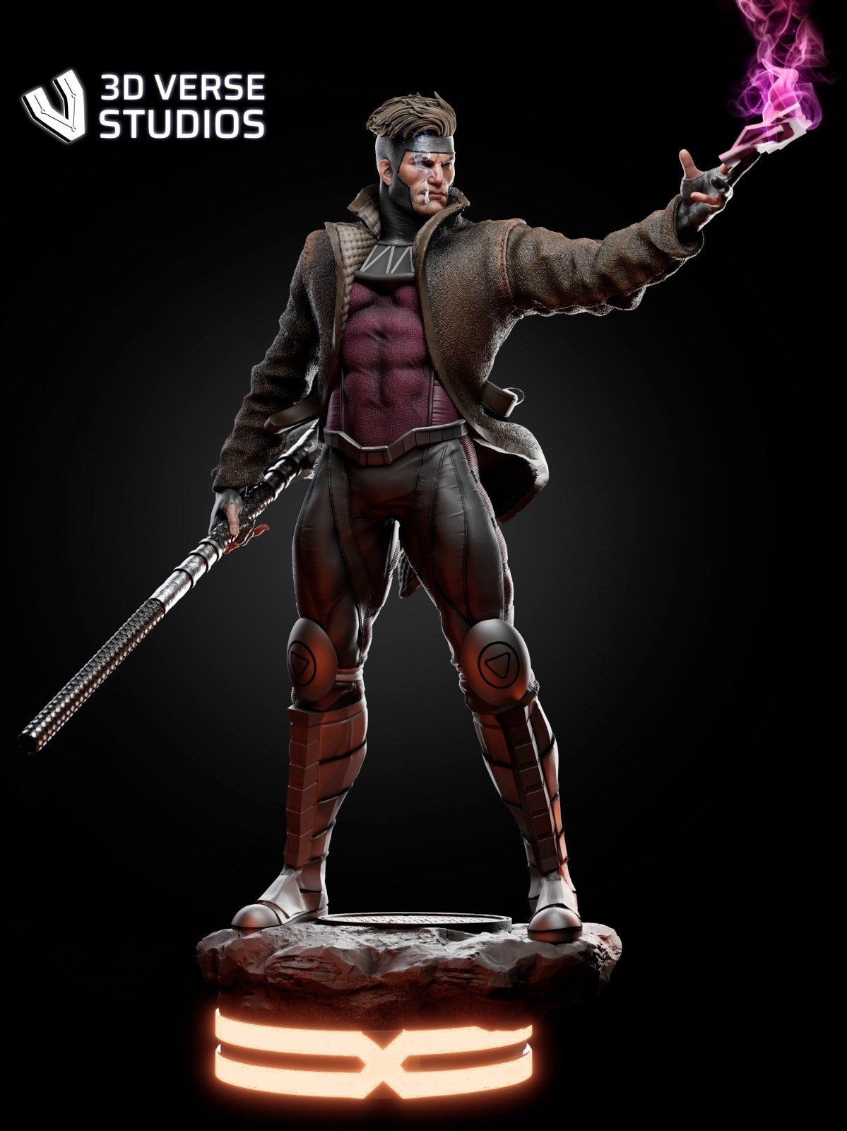 Gambit resin figure