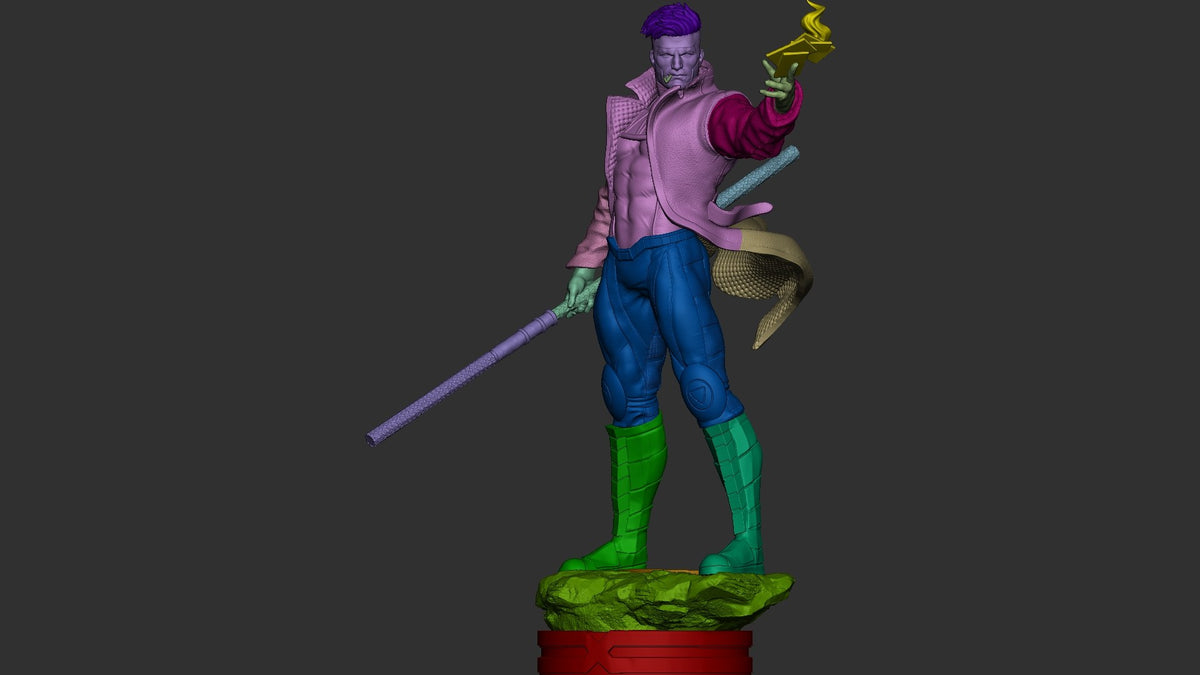 Gambit resin figure