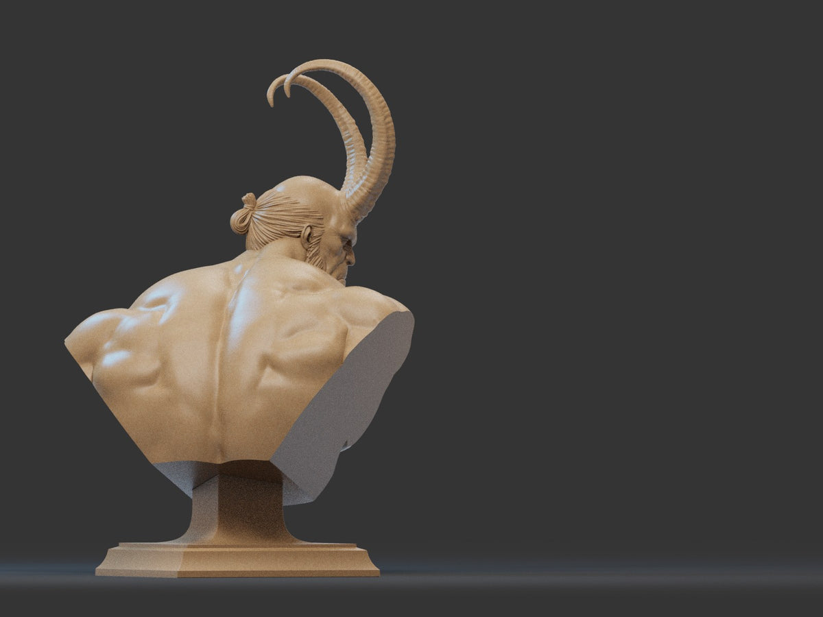 Hellboy resin figure