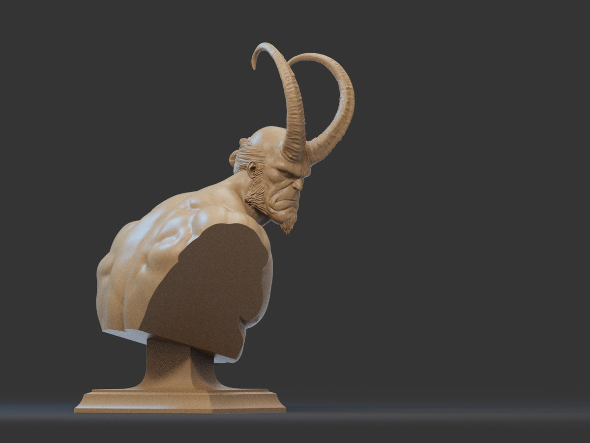 Hellboy resin figure
