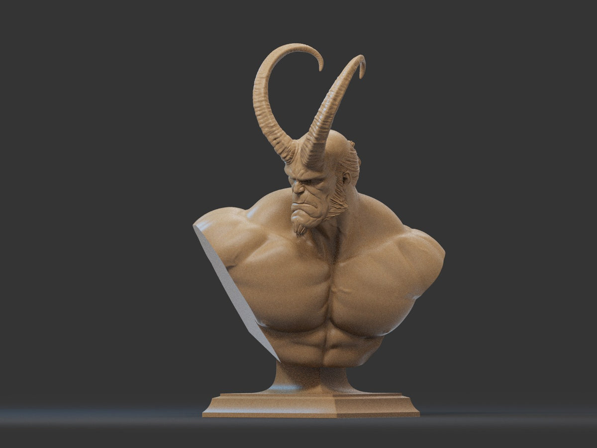 Hellboy resin figure