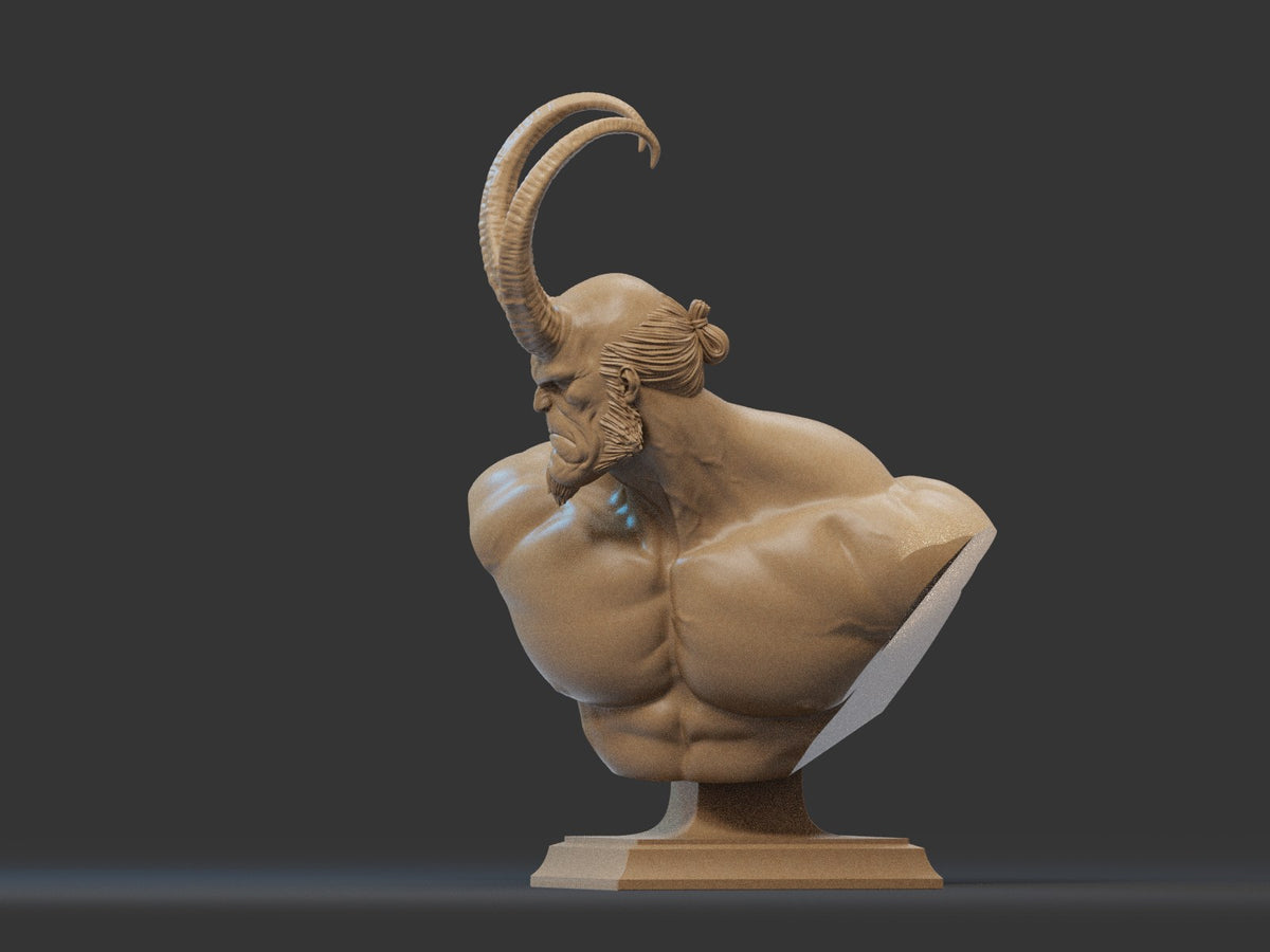 Hellboy resin figure