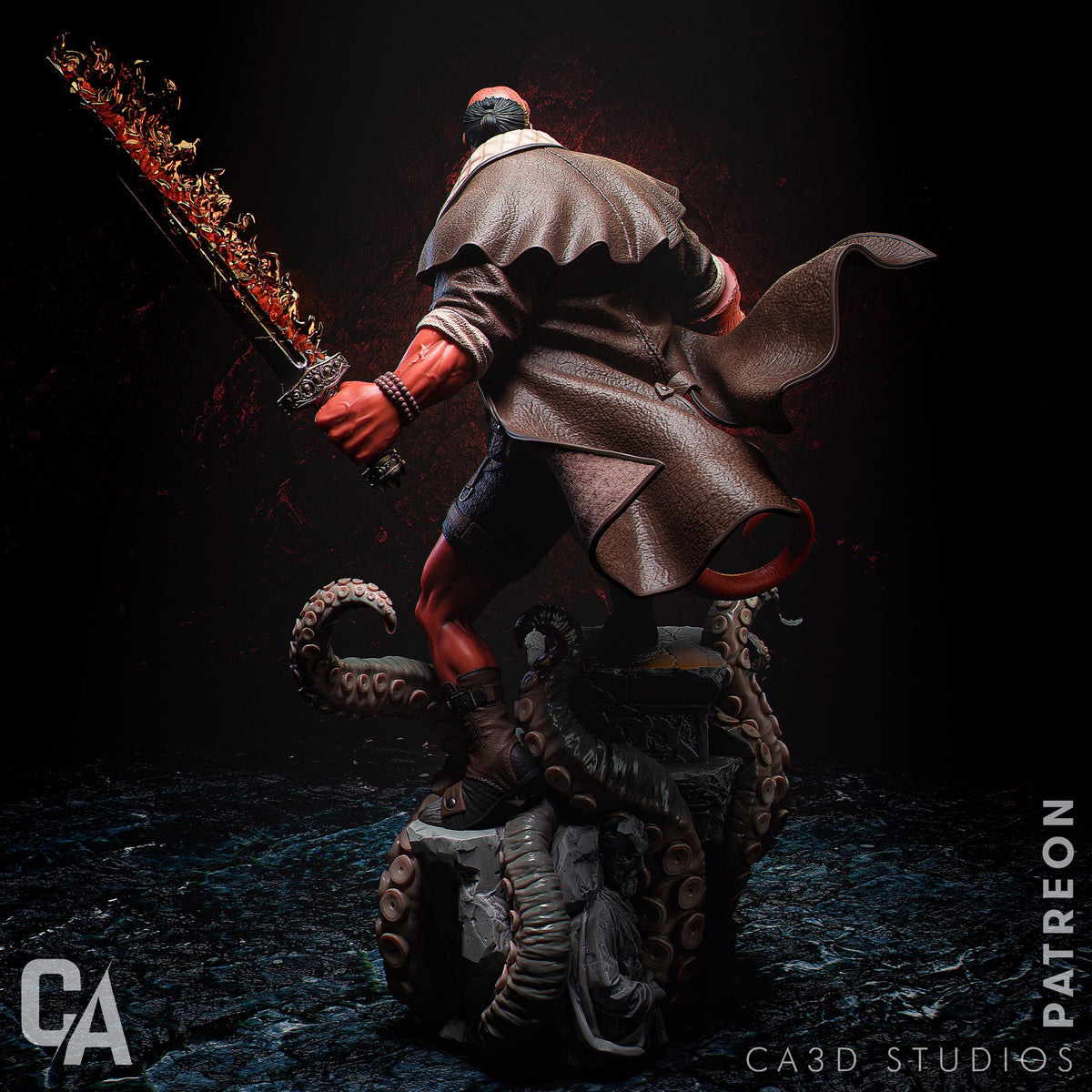 Hellboy resin figure
