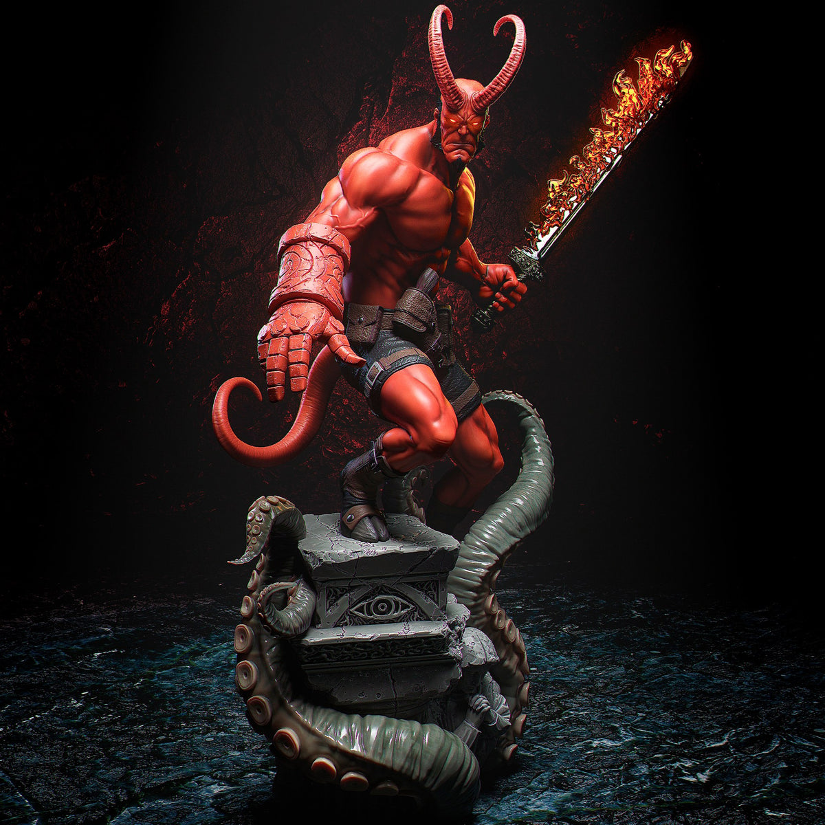 Hellboy resin figure