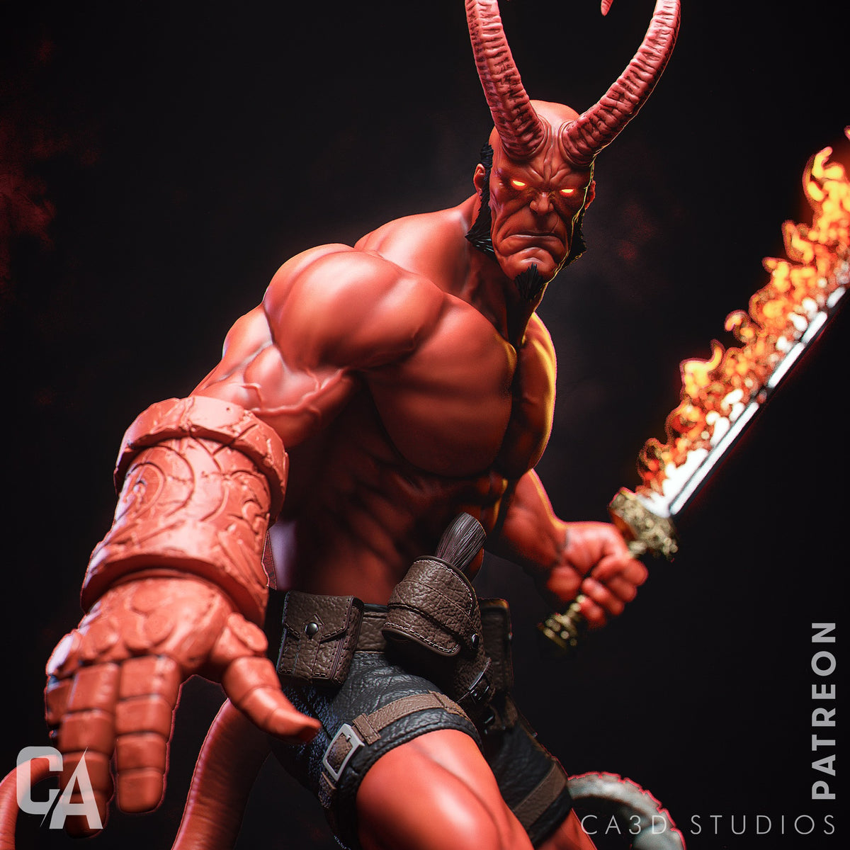 Hellboy resin figure