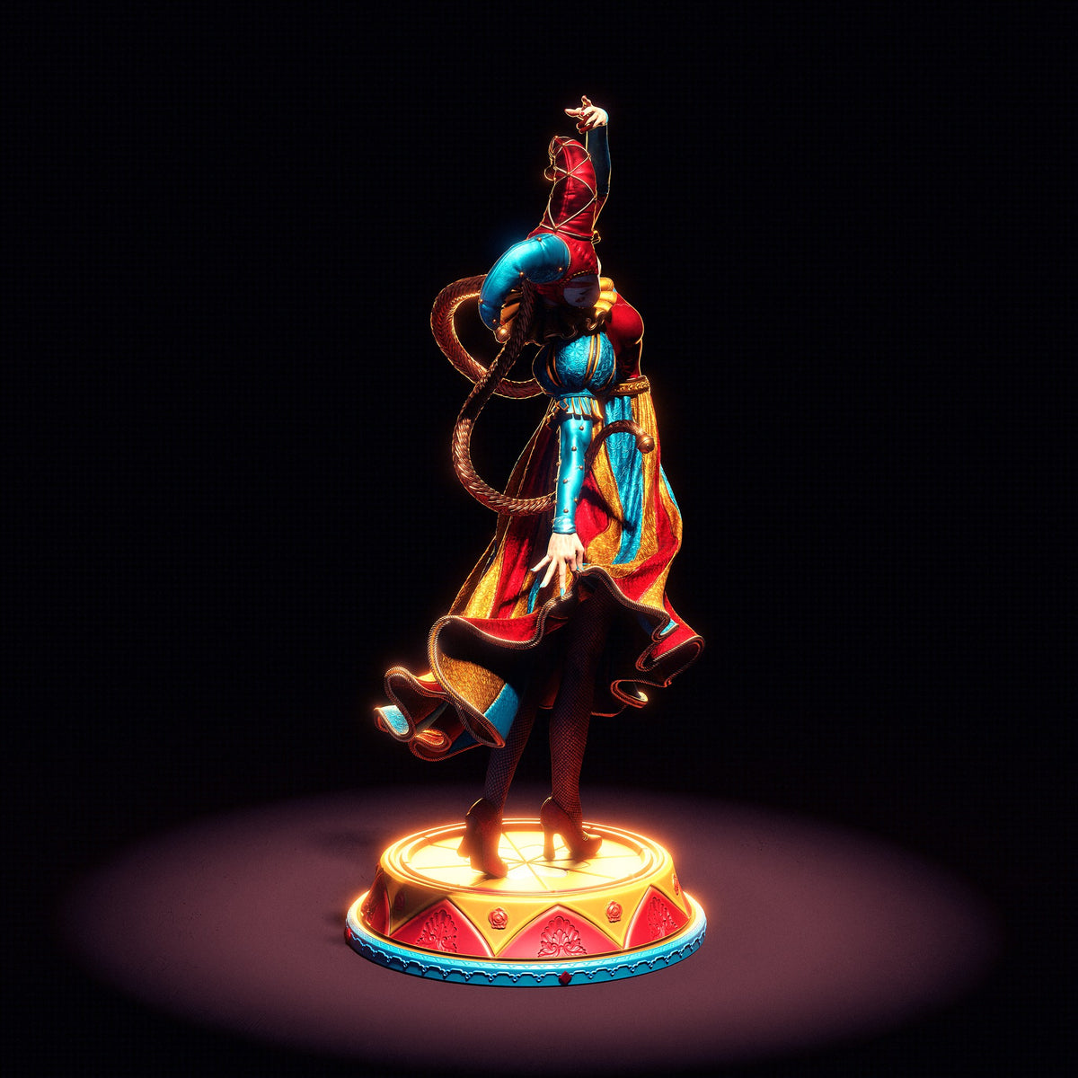 Jester resin figure