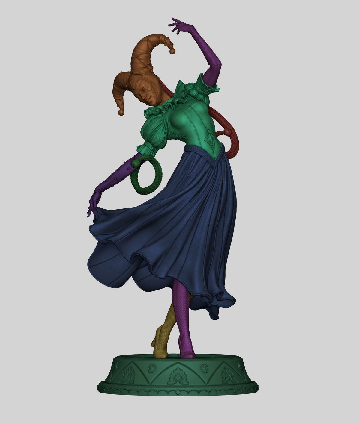 Jester resin figure