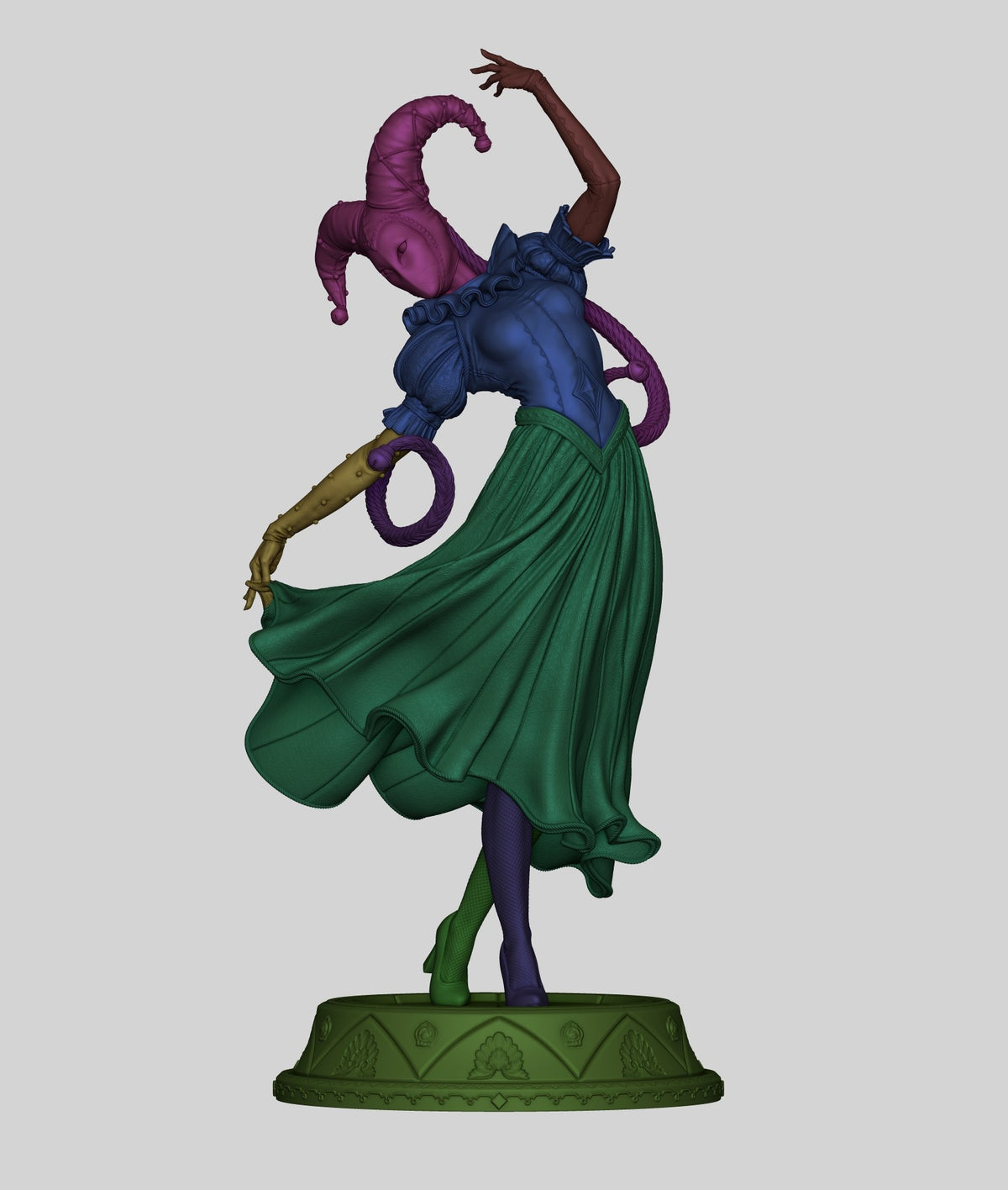 Jester resin figure