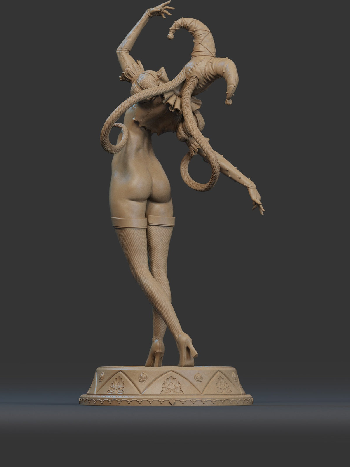 Jester resin figure