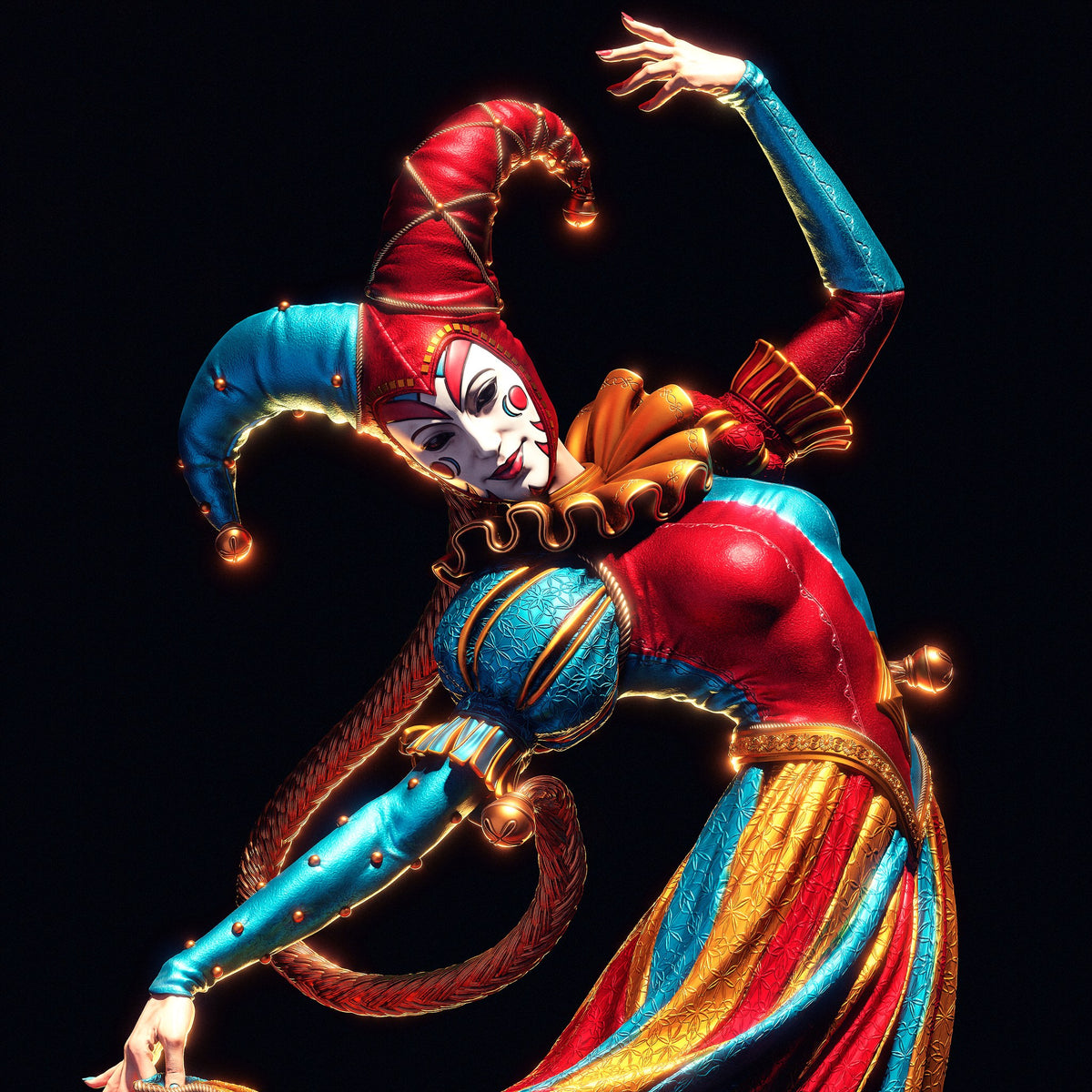 Jester resin figure