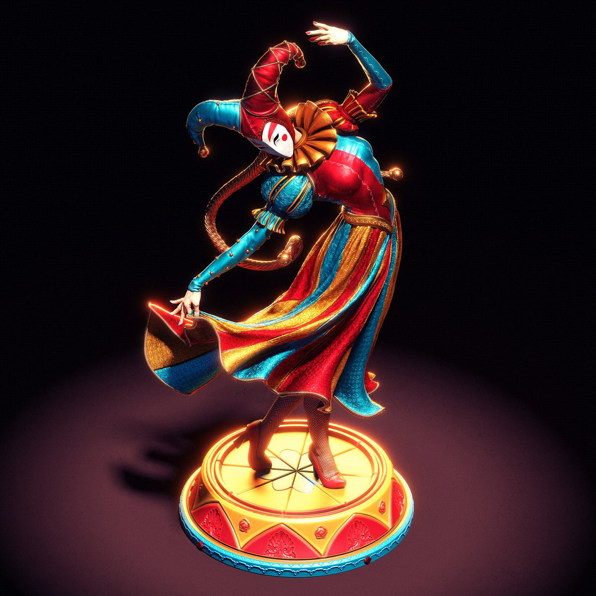 Jester resin figure