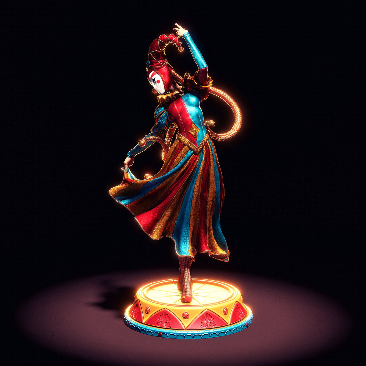 Jester resin figure
