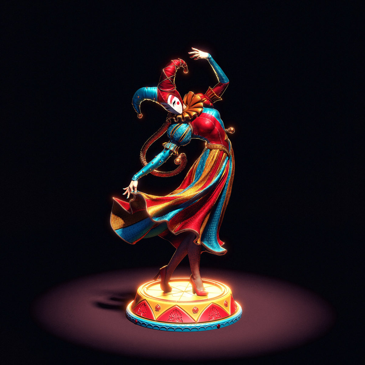 Jester resin figure