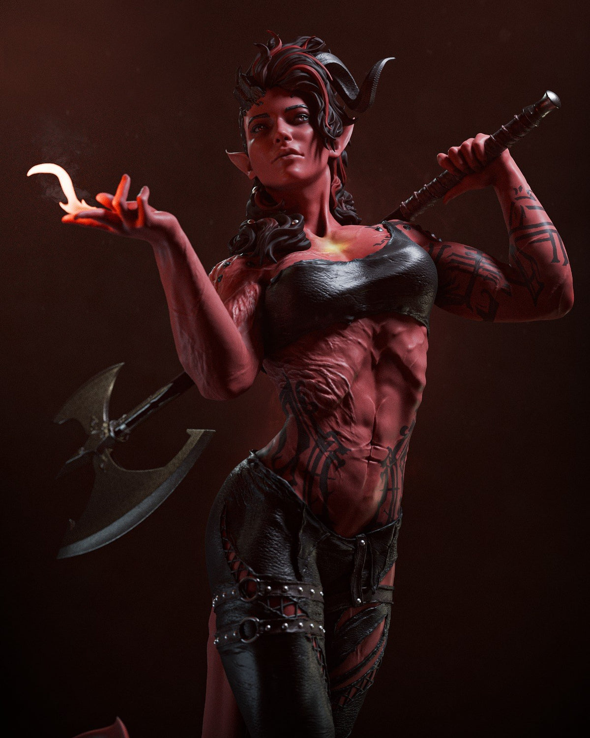 Karlach resin figure