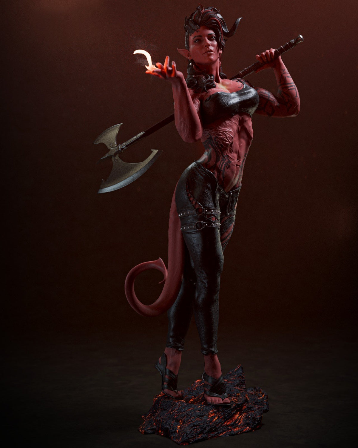 Karlach resin figure