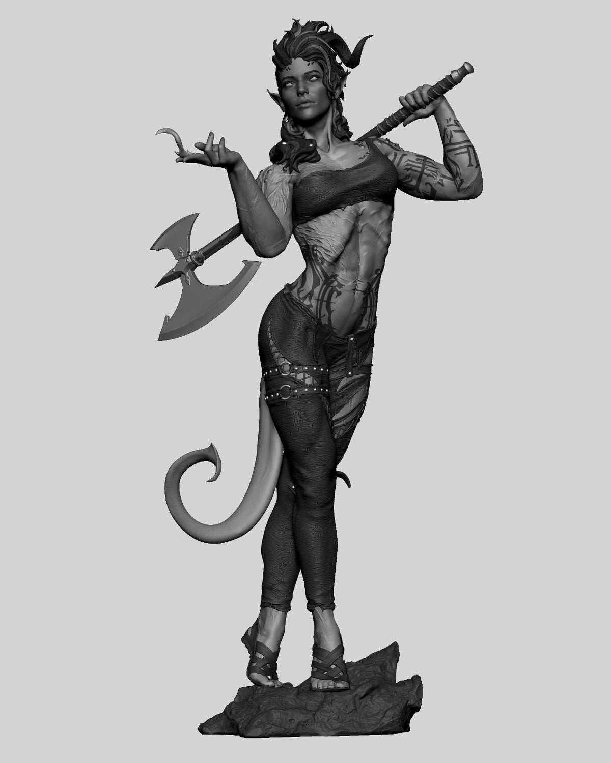 Karlach resin figure