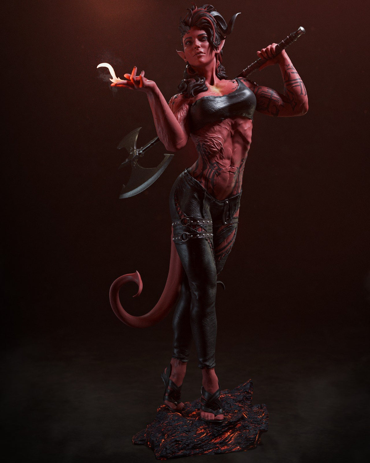 Karlach resin figure