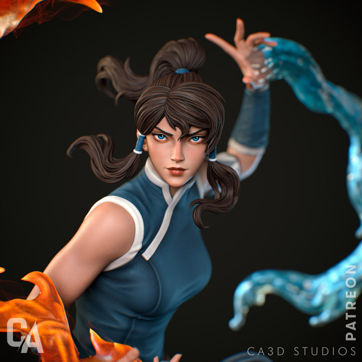 Korra resin figure
